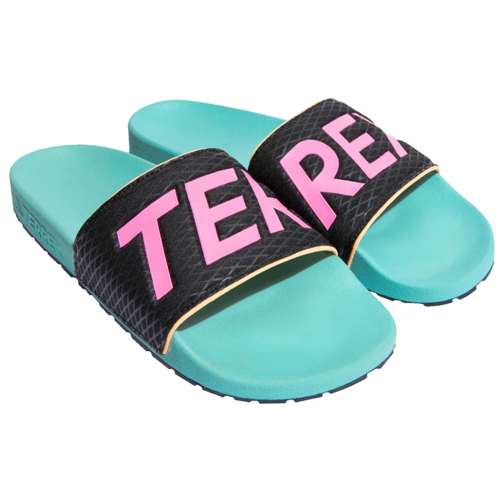 Adidas TERREX  Slide Sandals - Black and Teal